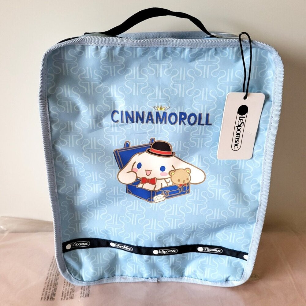 NWT LeSportsac Sanrio Cinnamoroll Luggage Organizer Travel Pouch Cinna